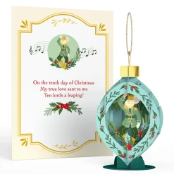Lovepop Advent Calendars|Decor|12 Days of Christmas Merry Ornament Set