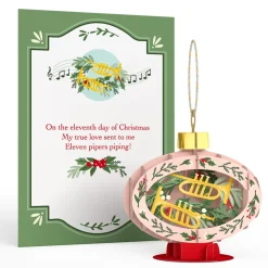 Lovepop Advent Calendars|Decor|12 Days of Christmas Merry Ornament Set