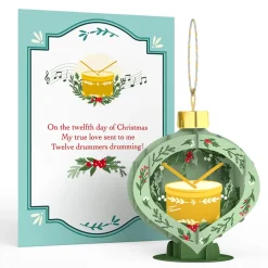 Lovepop Advent Calendars|Decor|12 Days of Christmas Merry Ornament Set