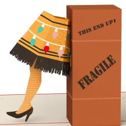 Lovepop Greeting Cards|Christmas 12/25|A Christmas Story Holiday Leg Lamp Pop-Up Card