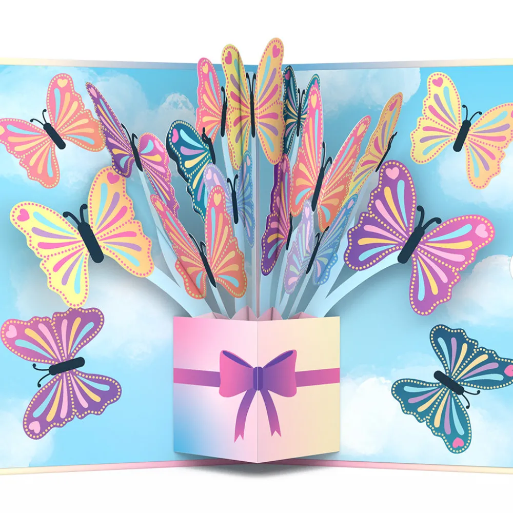 Lovepop Greeting Cards|Birthday|Act Like It's Your Birthday Butterflies Pop-Up Card