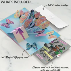 Lovepop Birthday|Act Like It's Your Birthday Butterflies Pop-Up Card and Sentiment Set for Any Woman