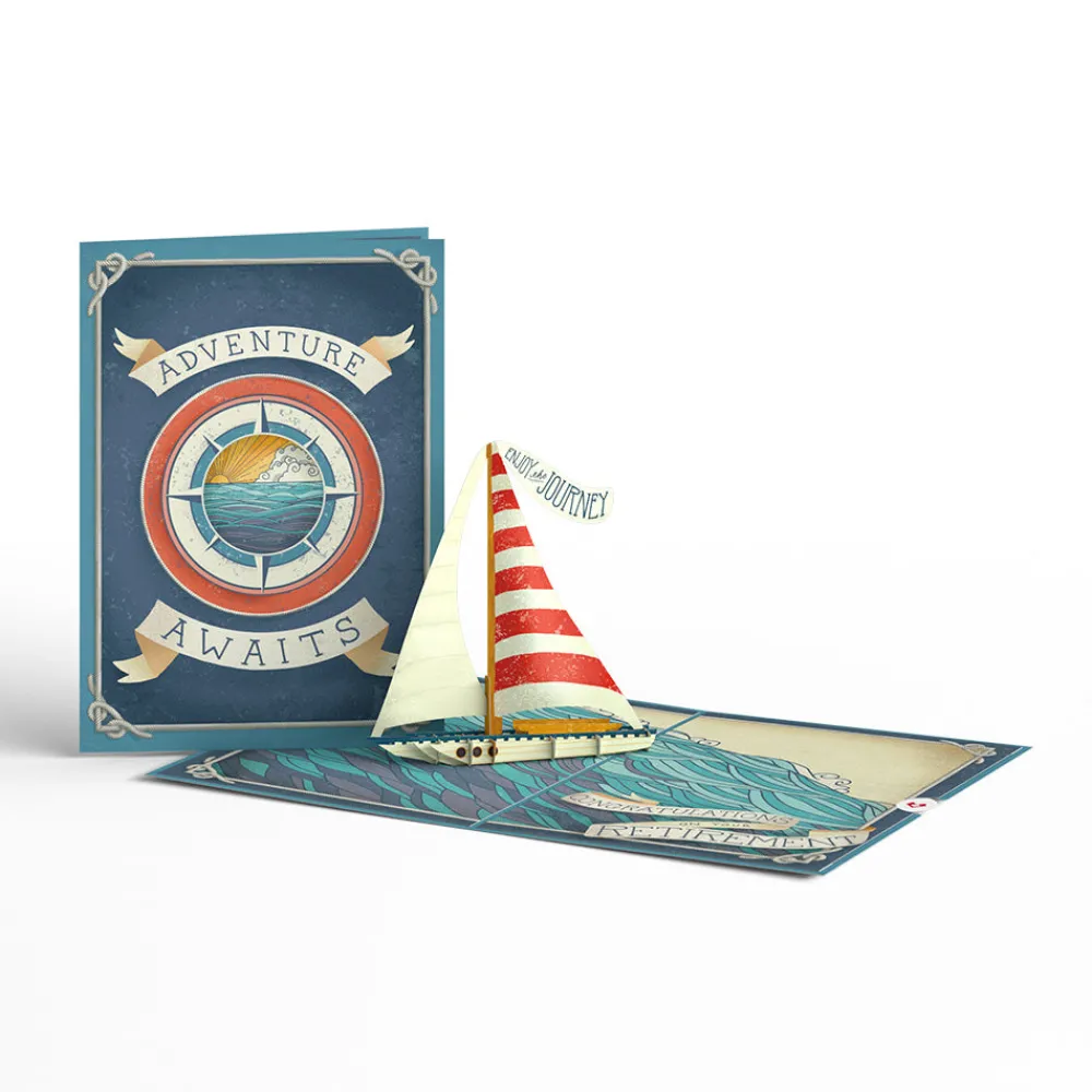 Lovepop Congratulations|Retirement|Adventure Awaits Retirement Pop-Up Card