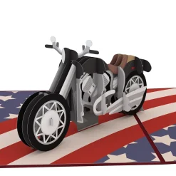 Lovepop Greeting Cards|Just Because|American Motorcycle Pop-Up Card