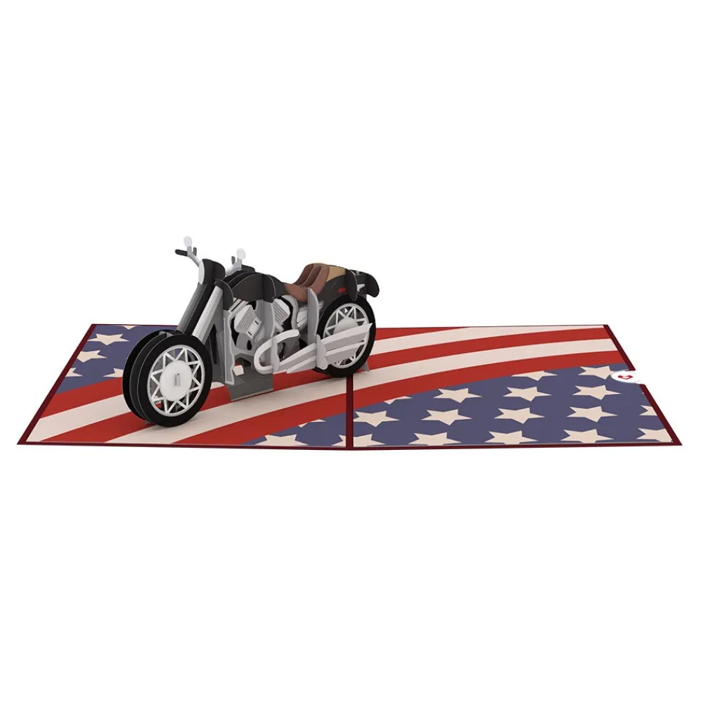 Lovepop Greeting Cards|Just Because|American Motorcycle Pop-Up Card