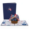 Lovepop Independence Day 7/4|Americana Basket Pop-Up Card