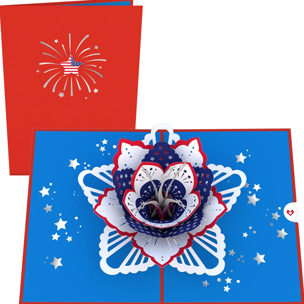 Lovepop Greeting Cards|Just Because|Americana Bloom Pop-Up Card