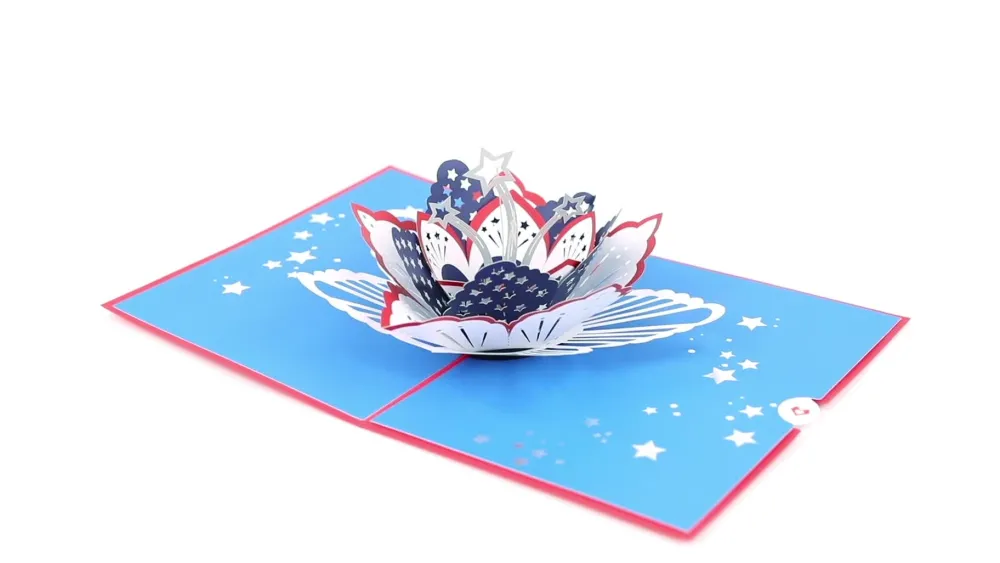 Lovepop Greeting Cards|Just Because|Americana Bloom Pop-Up Card