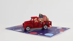 Lovepop Independence Day 7/4|Americana Truck Pop-Up Card