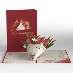 Lovepop Greeting Cards|Anniversary|Anniversary Roses Bouquet Pop-Up Card