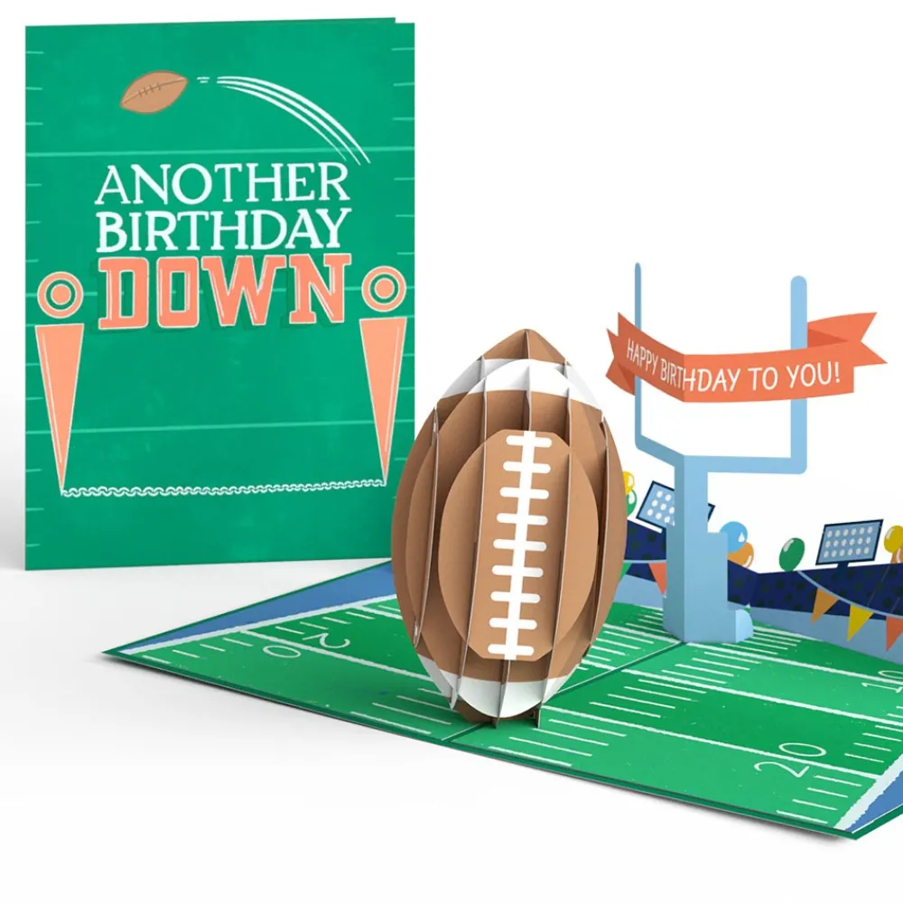 Lovepop Greeting Cards|Birthday|Another Birthday Down Football Pop-Up Card