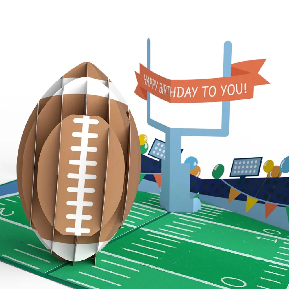 Lovepop Greeting Cards|Birthday|Another Birthday Down Football Pop-Up Card