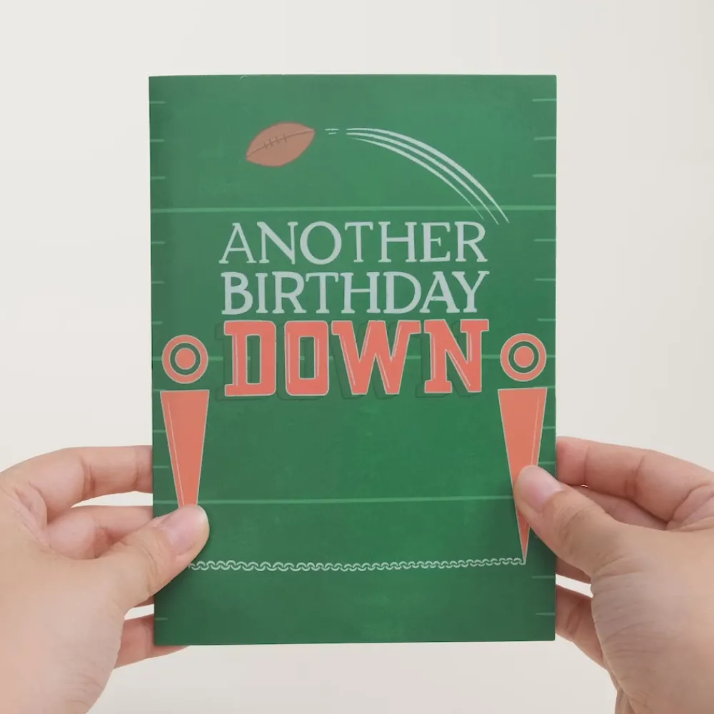 Lovepop Greeting Cards|Birthday|Another Birthday Down Football Pop-Up Card
