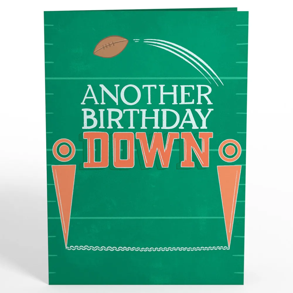 Lovepop Greeting Cards|Birthday|Another Birthday Down Football Pop-Up Card
