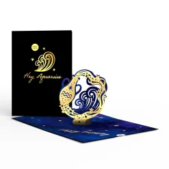 Lovepop Birthday|Her|Aquarius Zodiac Birthday Pop-Up Card