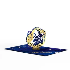 Lovepop Birthday|Her|Aquarius Zodiac Birthday Pop-Up Card
