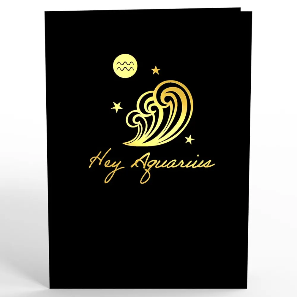 Lovepop Birthday|Her|Aquarius Zodiac Birthday Pop-Up Card