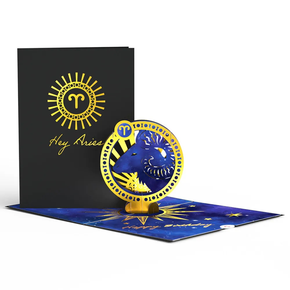 Lovepop Birthday|Her|Aries Zodiac Birthday Pop-Up Card