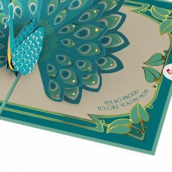 Lovepop Greeting Cards|Mother'S Day 5/11|Art Deco Mother's Day Peacock Pop-Up Card