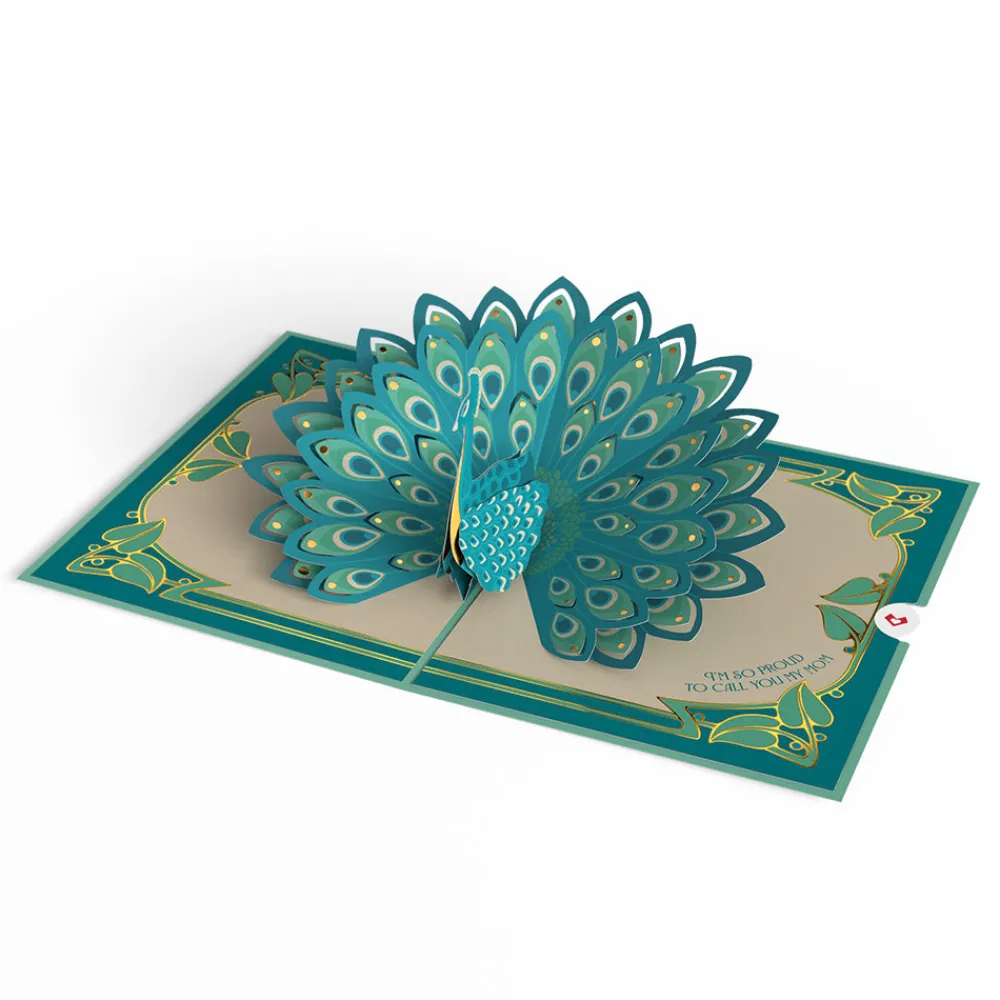 Lovepop Greeting Cards|Mother'S Day 5/11|Art Deco Mother's Day Peacock Pop-Up Card