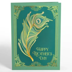 Lovepop Greeting Cards|Mother'S Day 5/11|Art Deco Mother's Day Peacock Pop-Up Card