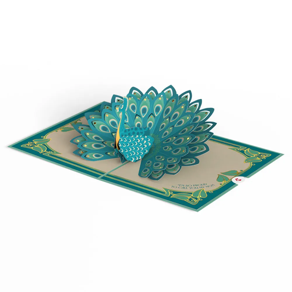 Lovepop Greeting Cards|Mother'S Day 5/11|Art Deco Mother's Day Peacock Pop-Up Card