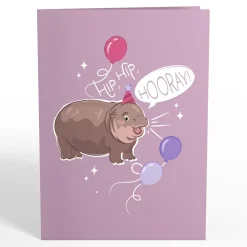 Lovepop Greeting Cards|Birthday|Baby Pygmy Hippo Birthday Pop-Up Card