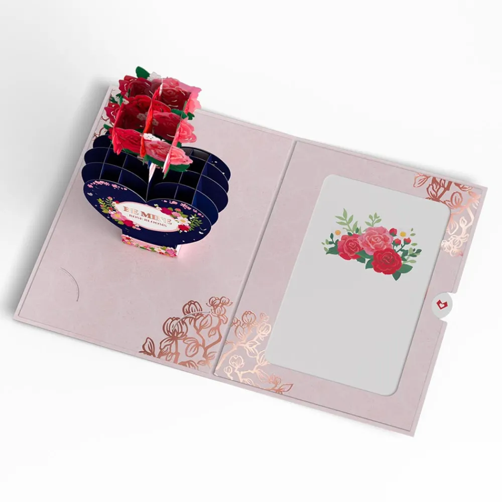 Lovepop Pop-Up Bouquets|Valentine'S Day 2/14|Be Mine Pop-Up Card with Mini Potion Bouquet