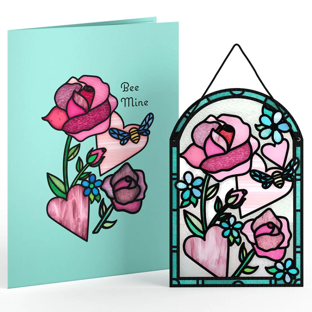 Lovepop Suncatcher Cards|Decor|Bee Mine Suncatcher Card