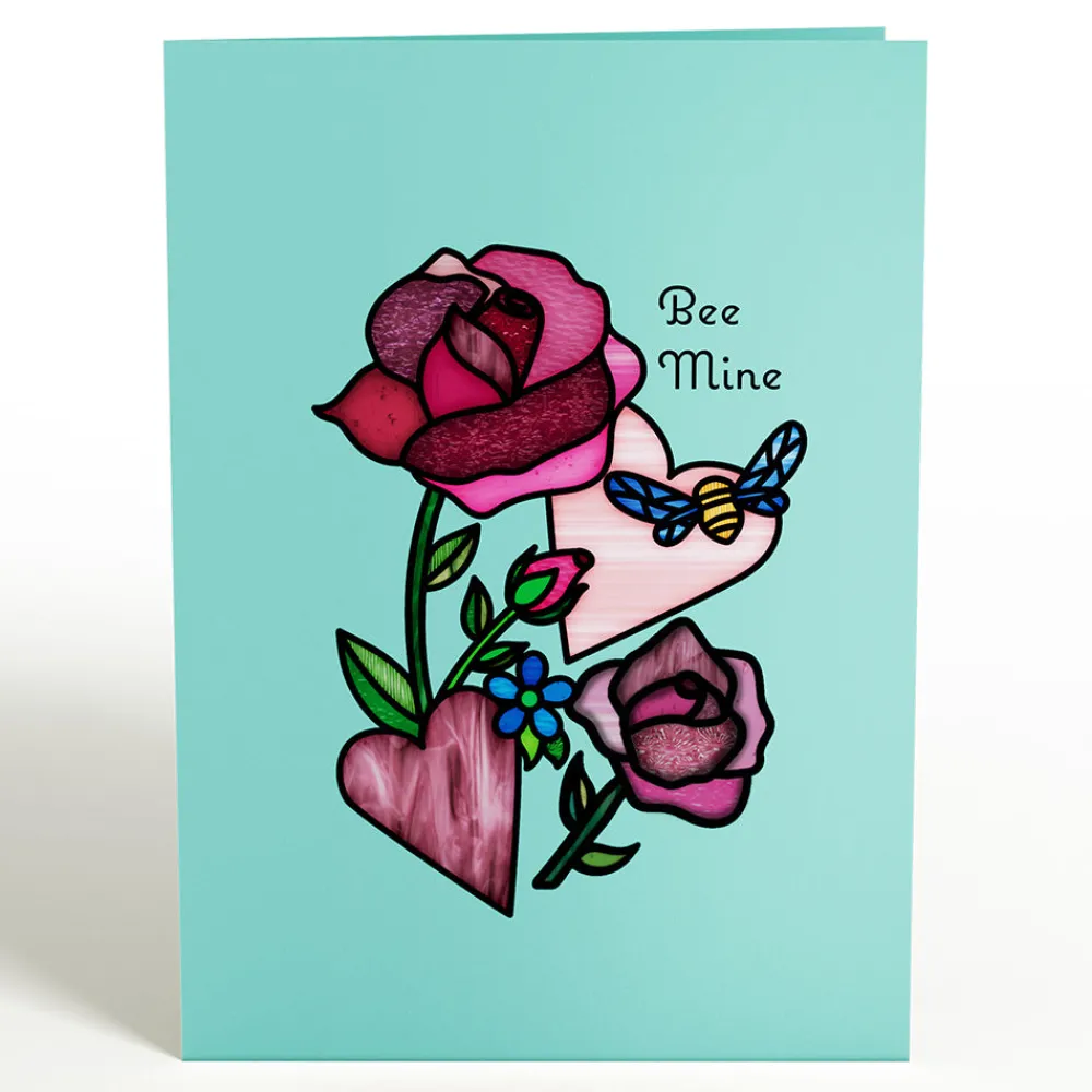 Lovepop Suncatcher Cards|Decor|Bee Mine Suncatcher Card