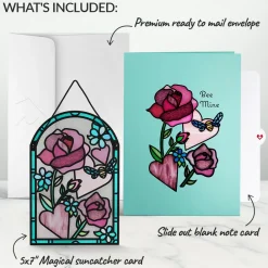 Lovepop Suncatcher Cards|Decor|Bee Mine Suncatcher Card