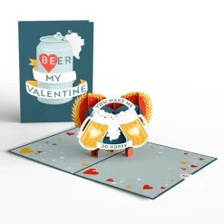 Lovepop Greeting Cards|Valentine'S Day 2/14|Beer My Valentine Funny Valentine's Day Pop-Up Card