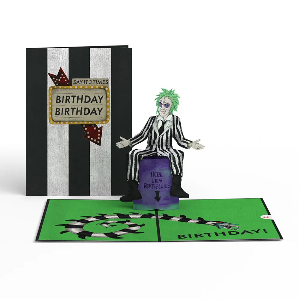 Lovepop Birthday|Halloween 10/31|Beetlejuice Birthday! Birthday! Birthday! Pop-Up Card