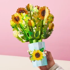 Lovepop Pop-Up Bouquets|Card & Gift Bundles|Berry Sweet Birthday Suncatcher Card & Pop-Up Bouquet Bundle