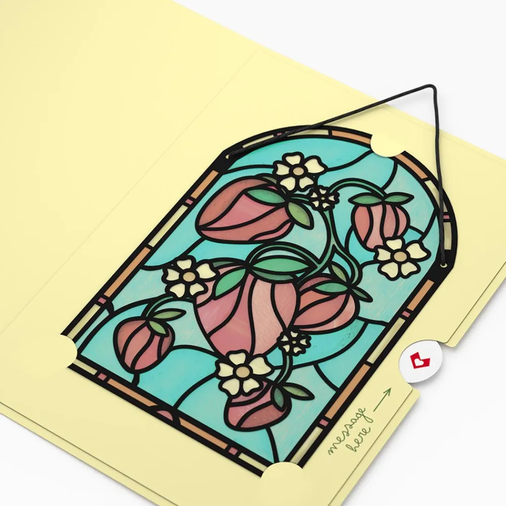 Lovepop Pop-Up Bouquets|Card & Gift Bundles|Berry Sweet Birthday Suncatcher Card & Pop-Up Bouquet Bundle