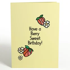 Lovepop Pop-Up Bouquets|Card & Gift Bundles|Berry Sweet Birthday Suncatcher Card & Pop-Up Bouquet Bundle