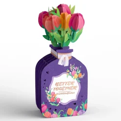 Lovepop Pop-Up Bouquets|Valentine'S Day 2/14|Better Together Pop-Up Card with Mini Potion Bouquet