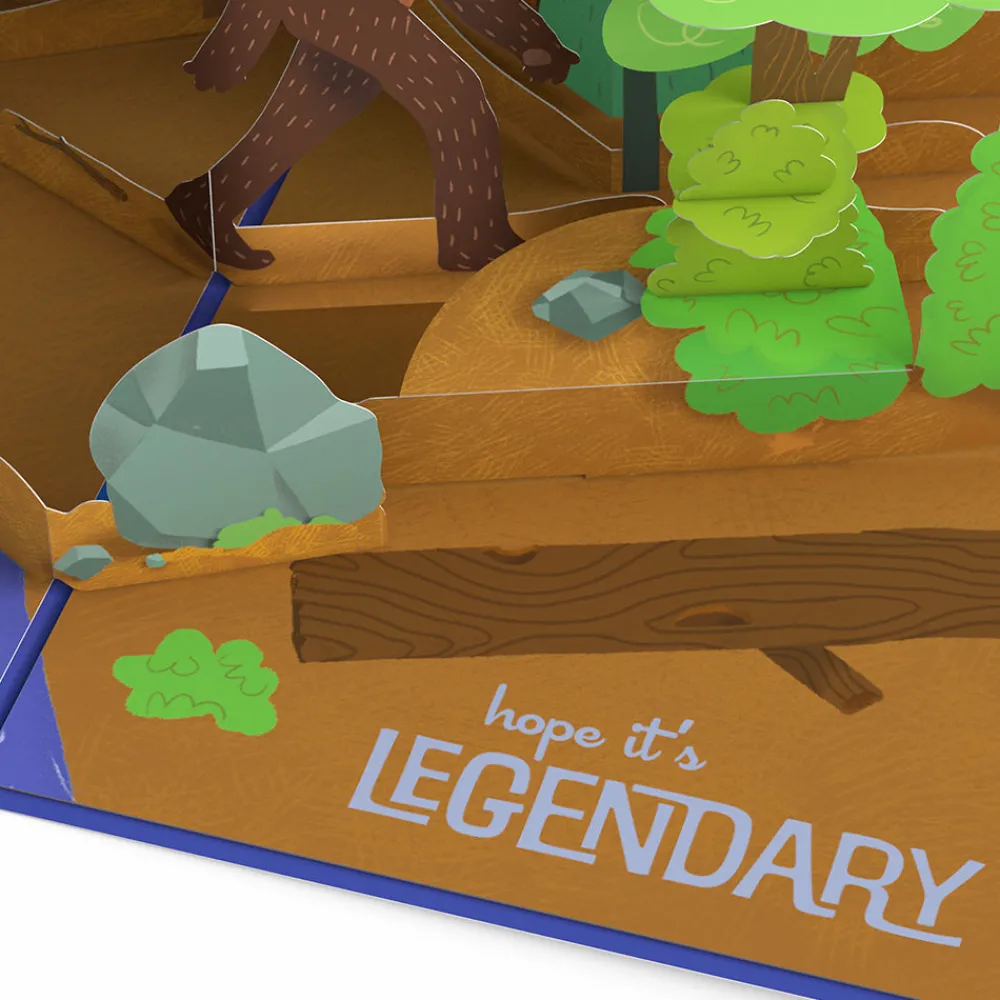 Lovepop Greeting Cards|Birthday|Bigfoot Legendary Birthday Pop-Up Card