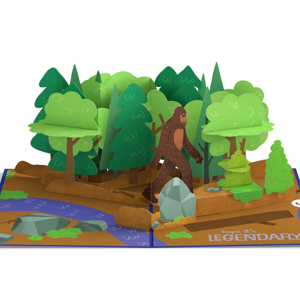 Lovepop Greeting Cards|Birthday|Bigfoot Legendary Birthday Pop-Up Card