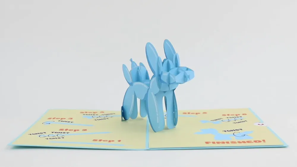 Lovepop Greeting Cards|Birthday|Birthday Balloon Animal Pop-Up Card