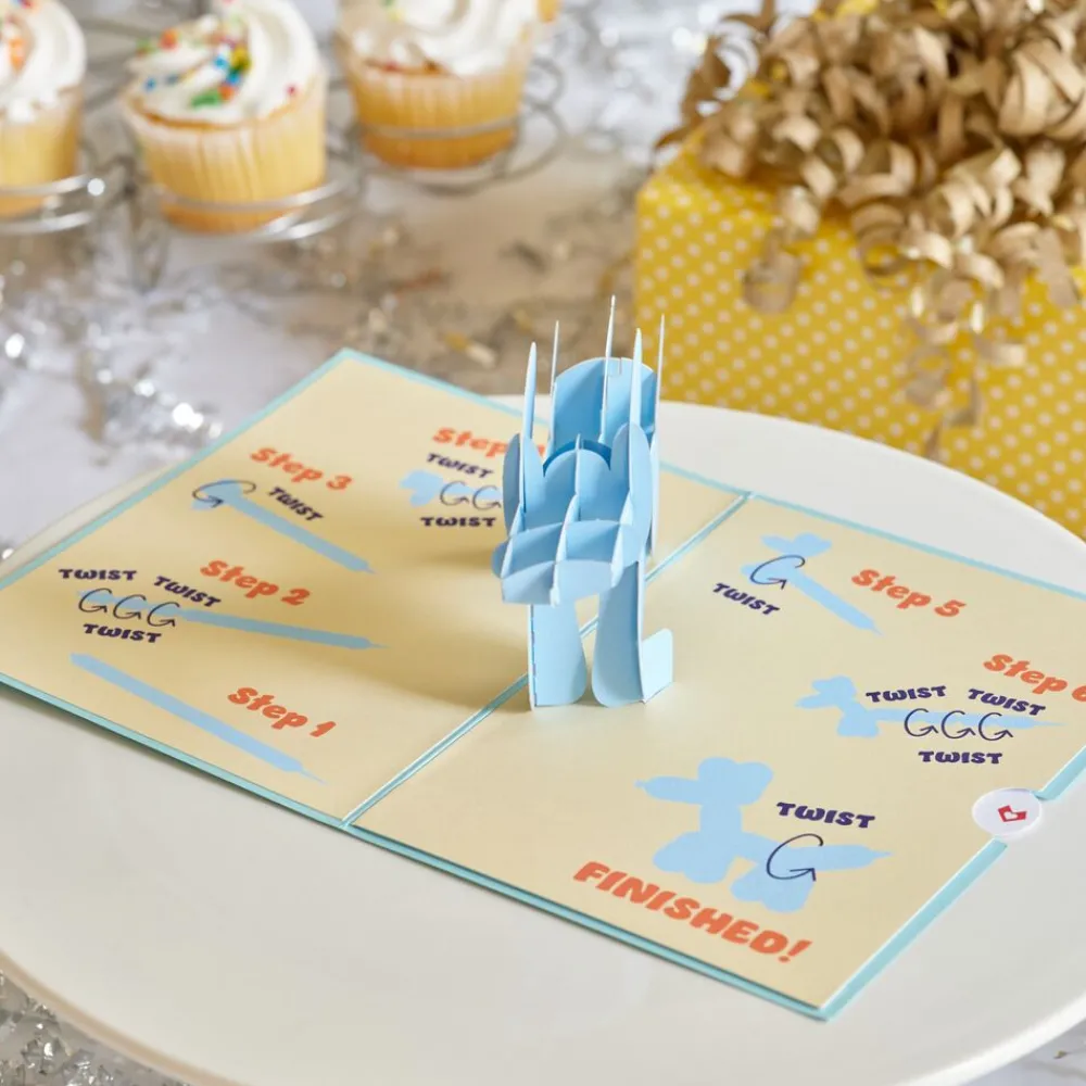 Lovepop Greeting Cards|Birthday|Birthday Balloon Animal Pop-Up Card