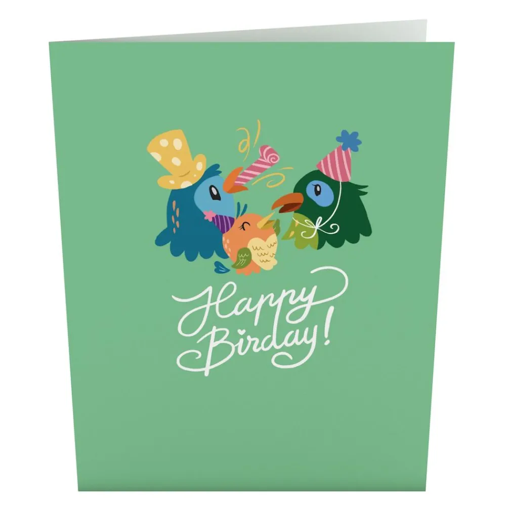 Lovepop Birthday|Birthday Birds Basket: Paperpop® Card