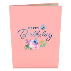 Lovepop Greeting Cards|Birthday|Birthday Blue Morpho Butterfly Pop-Up Card