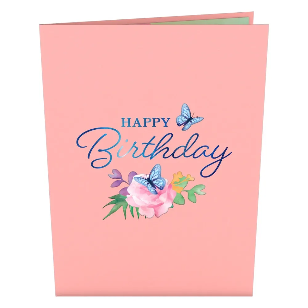 Lovepop Greeting Cards|Birthday|Birthday Blue Morpho Butterfly Pop-Up Card