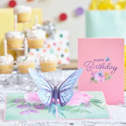 Lovepop Greeting Cards|Birthday|Birthday Blue Morpho Butterfly Pop-Up Card