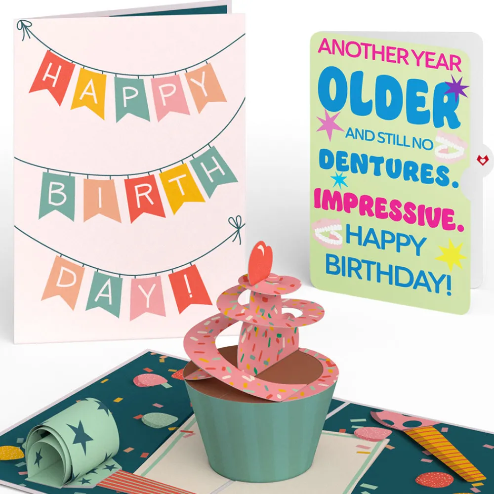 Lovepop Birthday|Birthday Cupcake Pop-Up Card and Sentiment Set