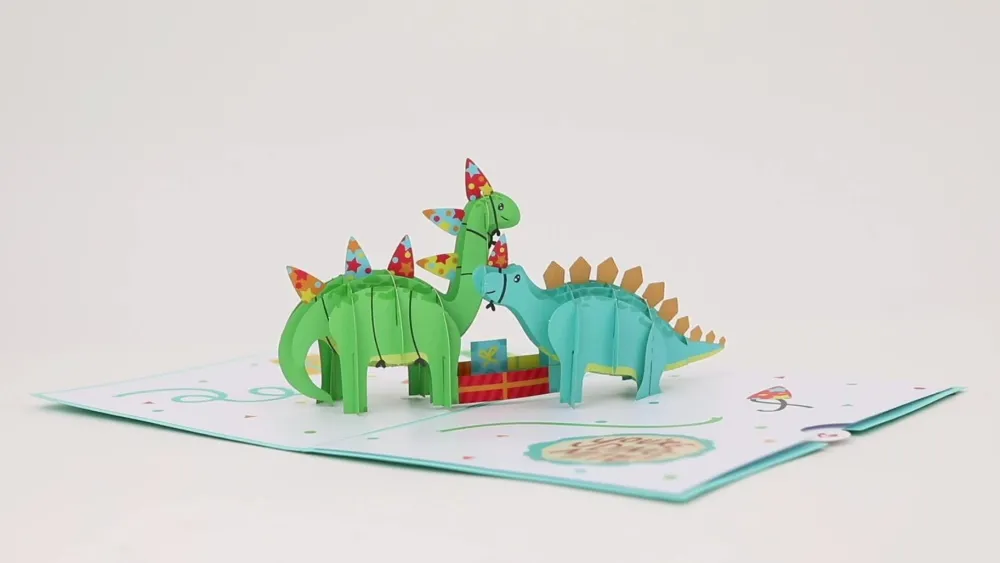 Lovepop Greeting Cards|Birthday|Birthday Dinosaurs Pop-Up Card