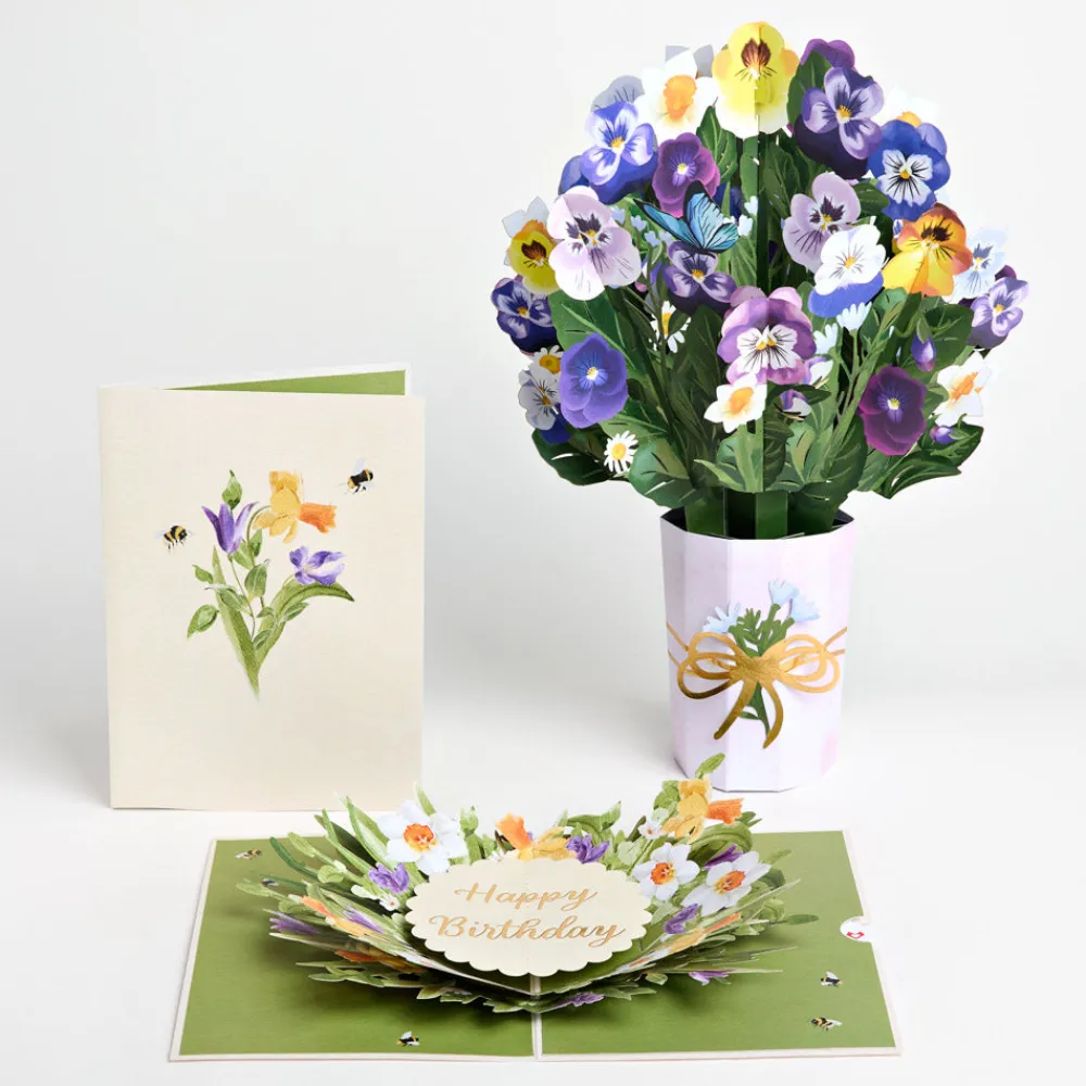 Lovepop Pop-Up Bouquets|Card & Gift Bundles|Birthday in Bloom Pop-Up Card & Bouquet Bundle