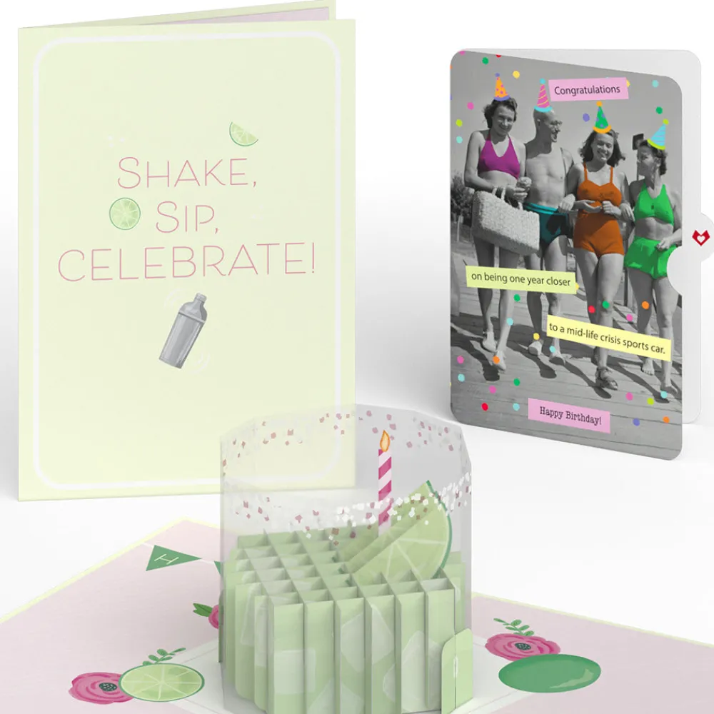 Lovepop Birthday|Birthday Margarita Pop-Up Card and Sentiment Set
