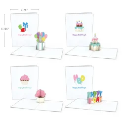 Lovepop Notecards|Birthday|Birthday Notecards (Assorted 4-Pack)